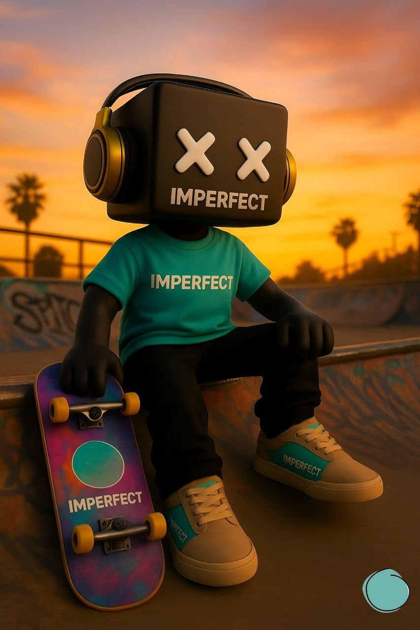 IMPERFECT character at skate park